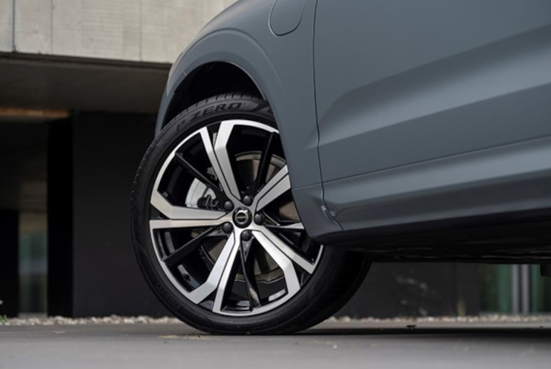 close up of Volvo allow wheel