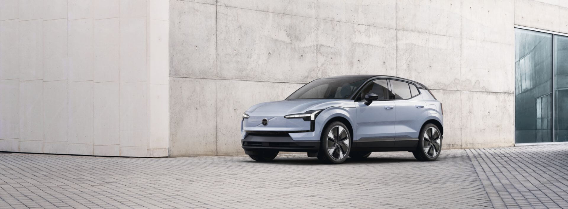Hero image for Volvo vehicles.